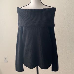 Black Off The Shoulder Sweater